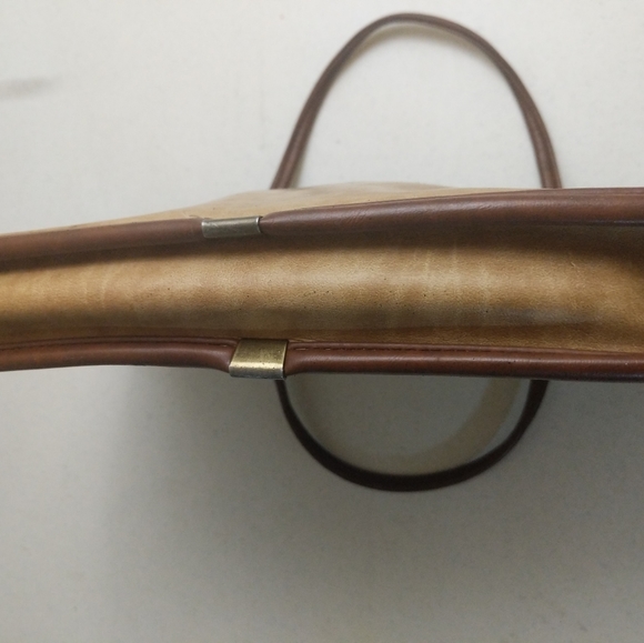 Snakeskin Leather Purse Convertible Shoulder Bag To Clutch Brown - Picture 4 of 12